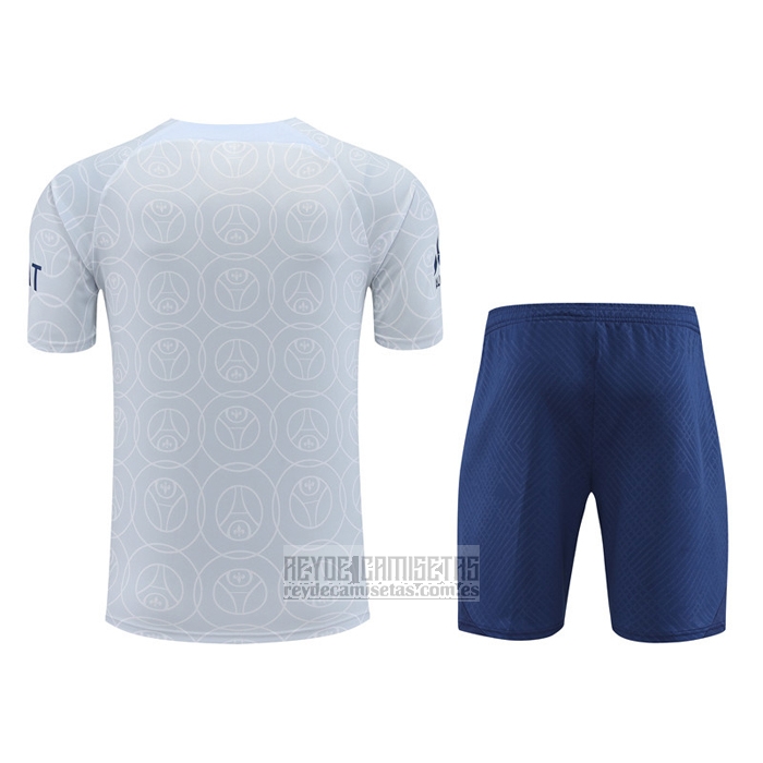 Chandal del Paris Saint-Germain Manga Corta 2022-2023 Gris - Pantalon Corto